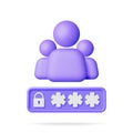 3D User Login Form Page
