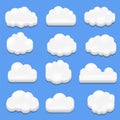 3d vector - Abstract cloud Royalty Free Stock Photo