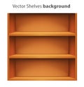 3d vector book shelve template Royalty Free Stock Photo