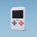 3d Vector Handheld portable game console, Video game console portable, Game concept. Game concept