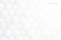 3D Vector Hex Blocks White Abstract Background