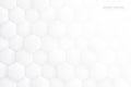 3D Vector Hex Blocks White Abstract Background Royalty Free Stock Photo