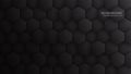 3D Vector Hexagon Pattern Dark Gray Abstract Background Royalty Free Stock Photo