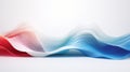 Abstract Blue Colored Wave Design With Sketchfab Style