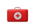 3D vector medical case, first aid kit, emergency box