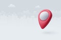 3d Vector Pin location pointer, Navigation icon, Geolocation map mark Royalty Free Stock Photo