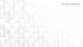 3D Vector Rectangle Blocks Conceptual Tech White Abstract Background Royalty Free Stock Photo