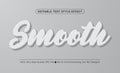 3d Vector Smooth Embossed text Style effect, Editable Text Effect