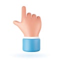 3d vector web cursor. Royalty Free Stock Photo