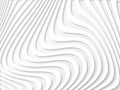 3d vector white wavy background ,paper cut out effect.