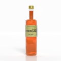 3D vinegar glass bottle