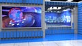 3D Virtual News Studio Background