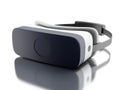 3d virtual reality glasses against white background. Royalty Free Stock Photo