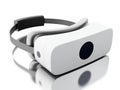 3d virtual reality glasses against white background. Royalty Free Stock Photo
