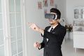 3d vision technology concept, virtual glasses