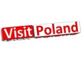 3D Visit Country Poland Button