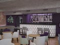 3D visualization of a bar interior design Royalty Free Stock Photo