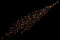 3D volumetric abstract crypto science blockchain network concept background Royalty Free Stock Photo