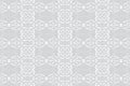 3d volumetric convex geometric white background. Ethnic embossed abstract creative oriental islamic pattern.