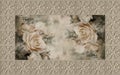 3d wallpaper, ceiling tile and roses, painting decorative ceiling wallpaper backdrop.