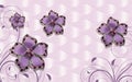 3d flower design wallpaper background, Royalty Free Stock Photo