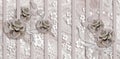 3d wallpaper, jewelry flowers, pale cassis marble background, vertical stripes