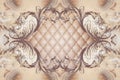 3d wallpaper, stucco decor frame, effect leather quilted buttoned