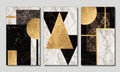 3d wallpaper for wall frames. resin geode and abstract art, functional art, like watercolor geode painting. golden, black and whit