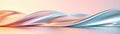 3D wave patterns flowing across a metallic surface soft lighting enhancing depth and shadow contrasts Wave patterns Soft