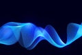 Technology business 3D Waves Abstract Background