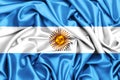 3d waving flag of Argentina Royalty Free Stock Photo