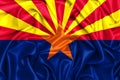 3d waving flag of Arizona Royalty Free Stock Photo