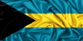 3d waving flag of Bahamans Royalty Free Stock Photo