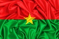 3d waving flag of Burkina Faso