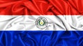 3d waving flag of Paraguay