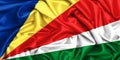 3d waving flag of Seychelles