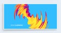 3D wavy background with ripple effect. Cover design template. Vector illustration. Pattern can be used as a template for brochure