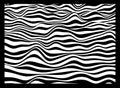 3d wavy surface background. Pattern with optical illusion