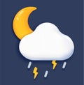 3D weather icon Royalty Free Stock Photo