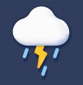 3D weather icon Royalty Free Stock Photo