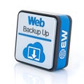 3D web backup isolated on white background