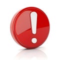 3D web error icon Royalty Free Stock Photo