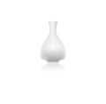 3d white ceramic vase. Modern porcelain pottery element for interior decorative design isolated Royalty Free Stock Photo