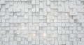3D White Cubes Abstract Wall Background Royalty Free Stock Photo