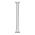 3D white decorative column for Greek or Roman old architecture Royalty Free Stock Photo