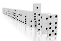 3D white dominoes - extraordinary concept