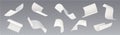 3d white fly paper sheet. Fall isolated document
