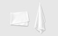 3d white mockup of kitchen towel vector design