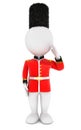 3d white people royal guard