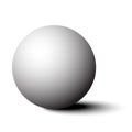 3d white sphere with shadow